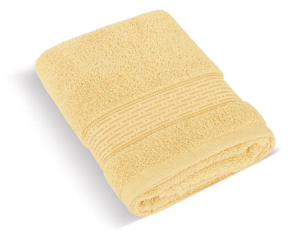 Froté ručník 50x100cm proužek 450g - světle žlutá