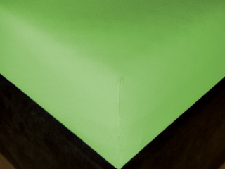 Jersey prostěradlo EXCLUSIVE světle zelené na matrací do 28cm - varianty